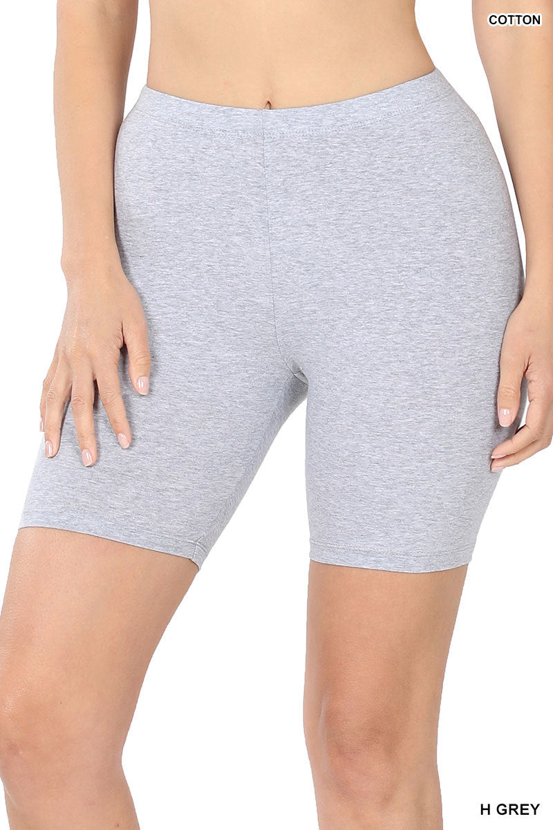 Women Premium Cotton Mid Thigh Length Biker Short Leggings – TheLovely.com