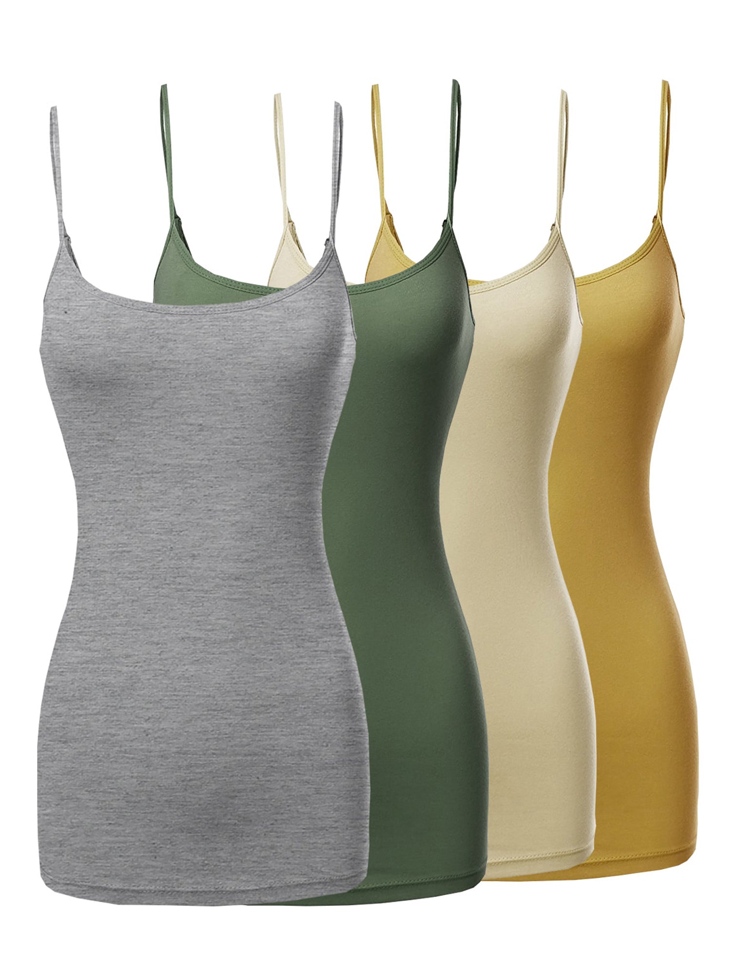 Cheap Charmleaks Cotton Shelf Bra Camisoles Adjustable Spaghetti Strap Tank  Tops Scoop Neck Layer Cami Plus Size
